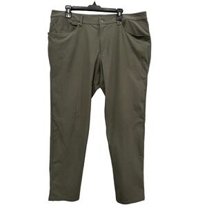 Lululemon Commission Pant Slim Fit Mens 38 Olive Green Chino Commuter Pant 38x33